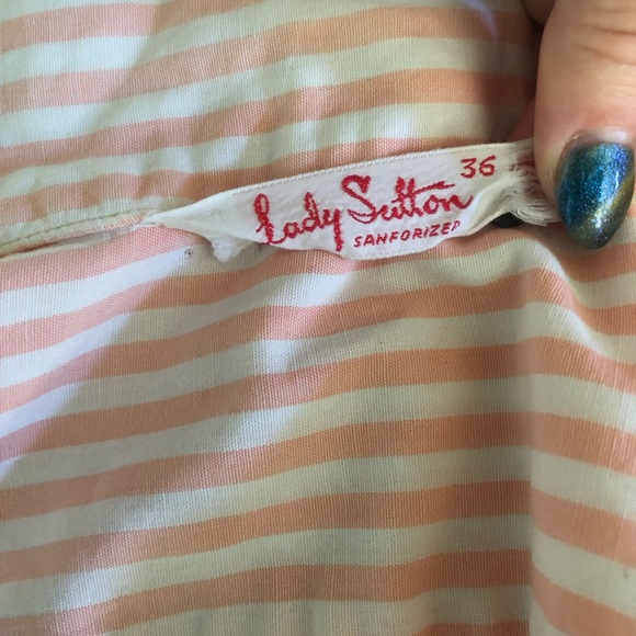 1950s vintage button up blouse - Picture 7 of 7